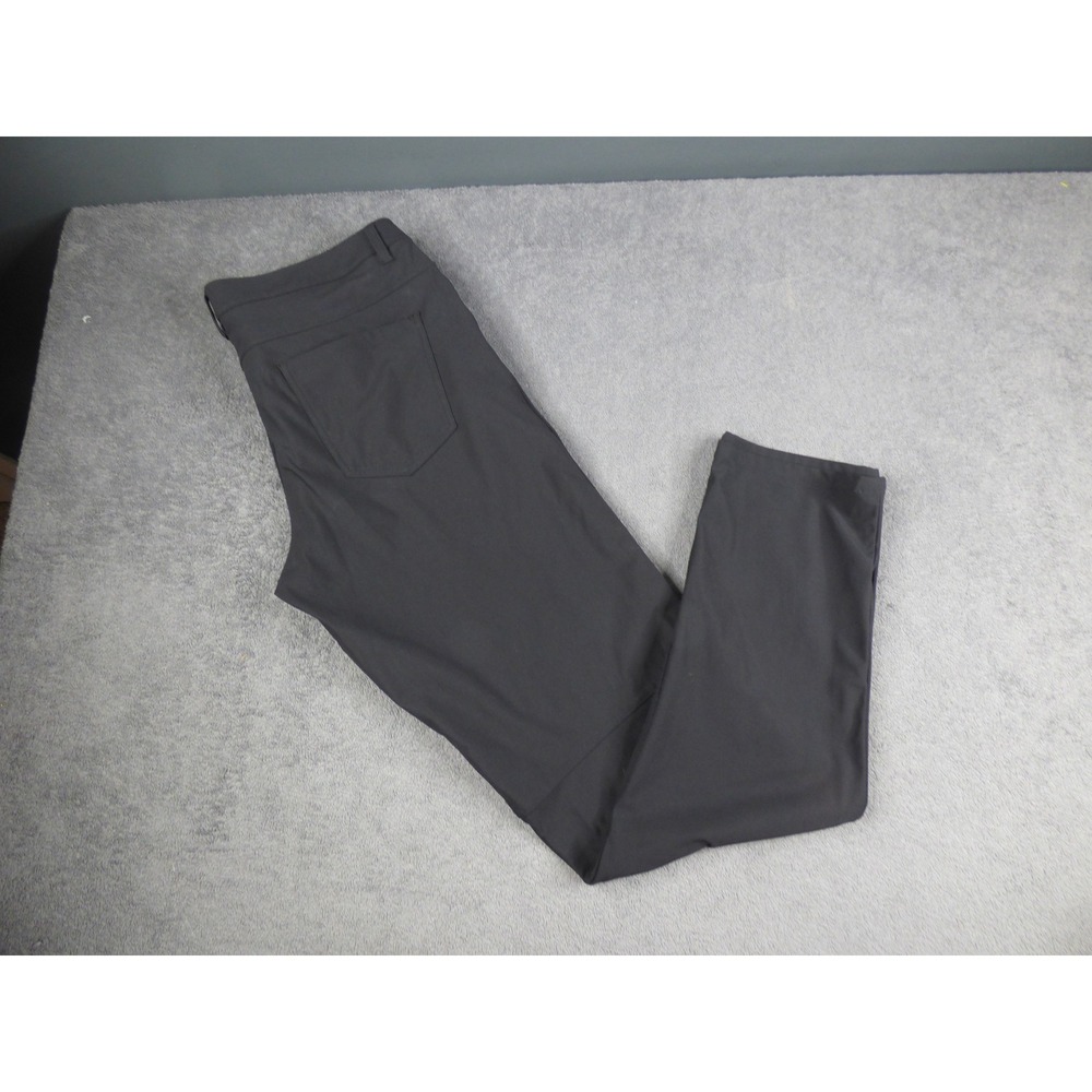 Lululemon ABC Classic-Fit Pant 36 Tall Black Warpstreme Performance Trousers Men